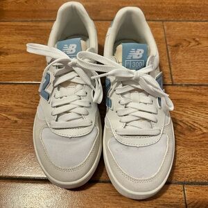 New Balance 300 Court White and Blue Shoes